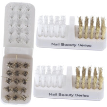 3 cepillos de limpieza para herramientas de manicura y decoración de uñas, ideales para limpiar brocas de manicura.