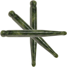 3-teiliges Jade Gua Sha Gesichtsmassagegerät, Schabemassagestab für Gesicht und Hals, Hautpflege-Schönheitswerkzeug