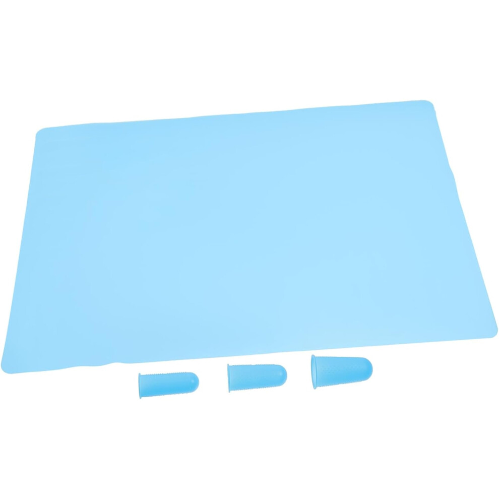 Hkhbjs Blue Slip Finger Cots In Silicone For Finger Protection And Wear Resistance For Diy Crafts And Small Item Handling