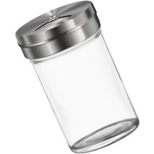3er-Set Pfefferstreuer, Gewürzbehälter, Würzflaschen, klassisch elegant, Glas, Edelstahl, platzsparend, einfach