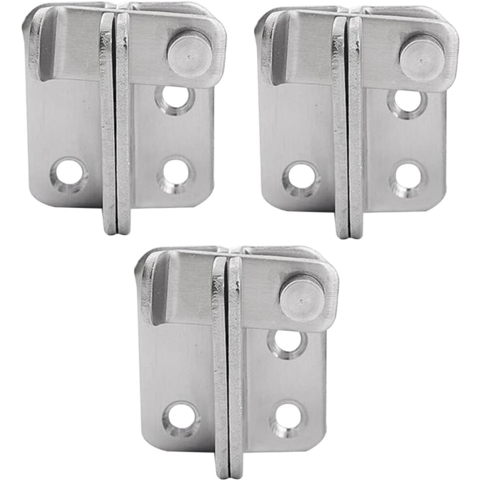 3Pcs Stainless Steel Safety Door Bolts Latches Theft Lock Buckle Thickened Stainless Steel 5455468329302