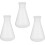 3pcs Professional Science Lab Flask Erlenmeyer Conical Bottles Graduations 1