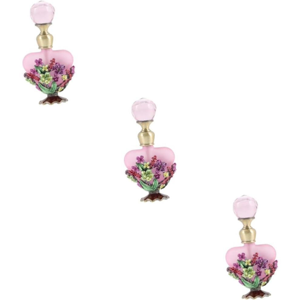 Hkhbjs 3Pcs Retro Perfume Bottle Empty Perfume Sample Bottle Essential Oil Storage For Vintage Decor Storage Sample