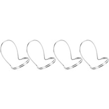 Púas de metal huecas para interpretación musical con diseño ergonómico y construcción ligera.