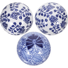 3 stuks decoratieve drijvende ballen, keramische ronde decoratieve ballen, creatief en stijlvol, voor huisdecoratie.