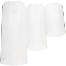 3-teiliges Set Glasvasen für Blumenarrangements mit weiter Öffnung und glatter Oberfläche