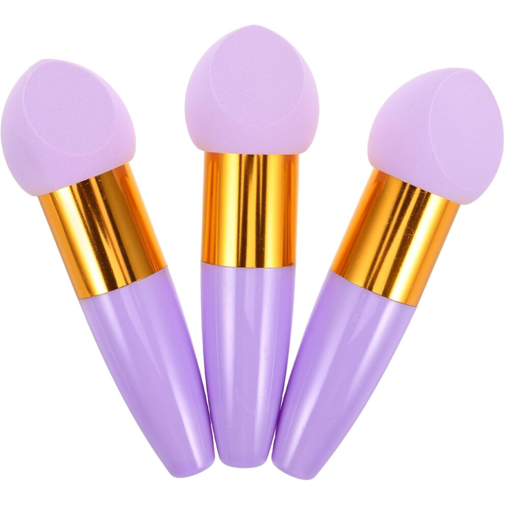 Hkhbjs 3Pcs Angled Makeup Sponges With Handle Foundation Sponges For Powder Makeup Blending Face Cosmetic Tool For Women