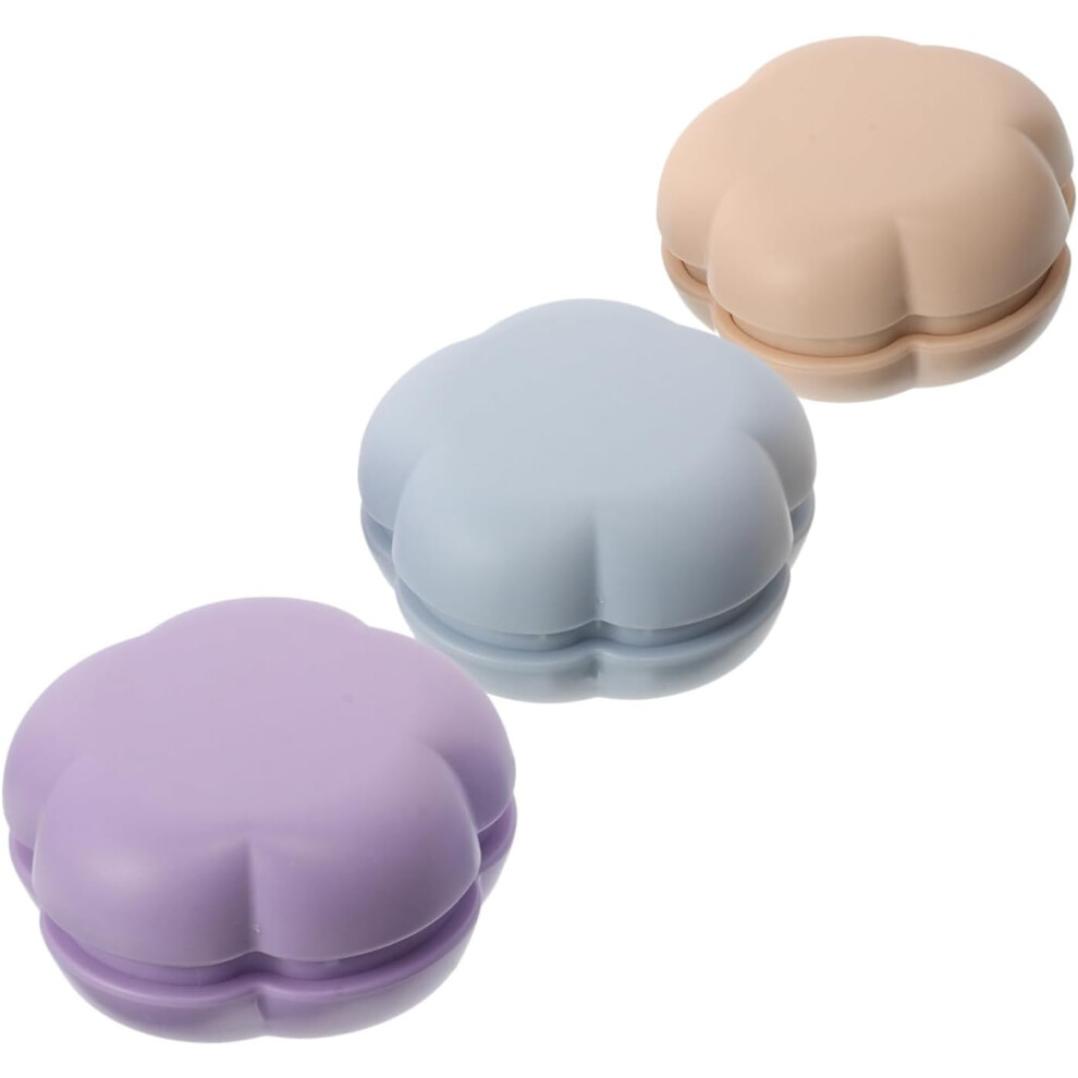 Hkhbjs 3Pcs Foldable Travel Hair Brush With Round Mirror Flower-Shaped Massage Comb