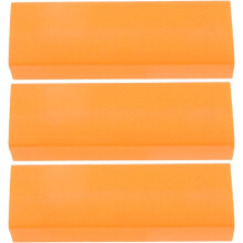3er-Pack Küchenfleckenentferner-Radiergummis, orange, Edelstahl, Wasserfleckenentferner