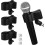 3 Pcs Microphone Clip Holders Mic Holder Clips Black Abs Plastic Reusable Vibration Noise Reducing 1