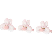 3 antifaces ligeros y suaves con forma de orejas de conejo, accesorios para dormir, ideales para viajes, el hogar o el hotel.