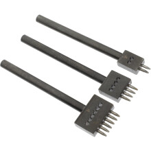 3-teiliges Set Leder-Rundlochstanzen für DIY-Bastelarbeiten, Gürtellochstanzer, Lochabstandsstanzen