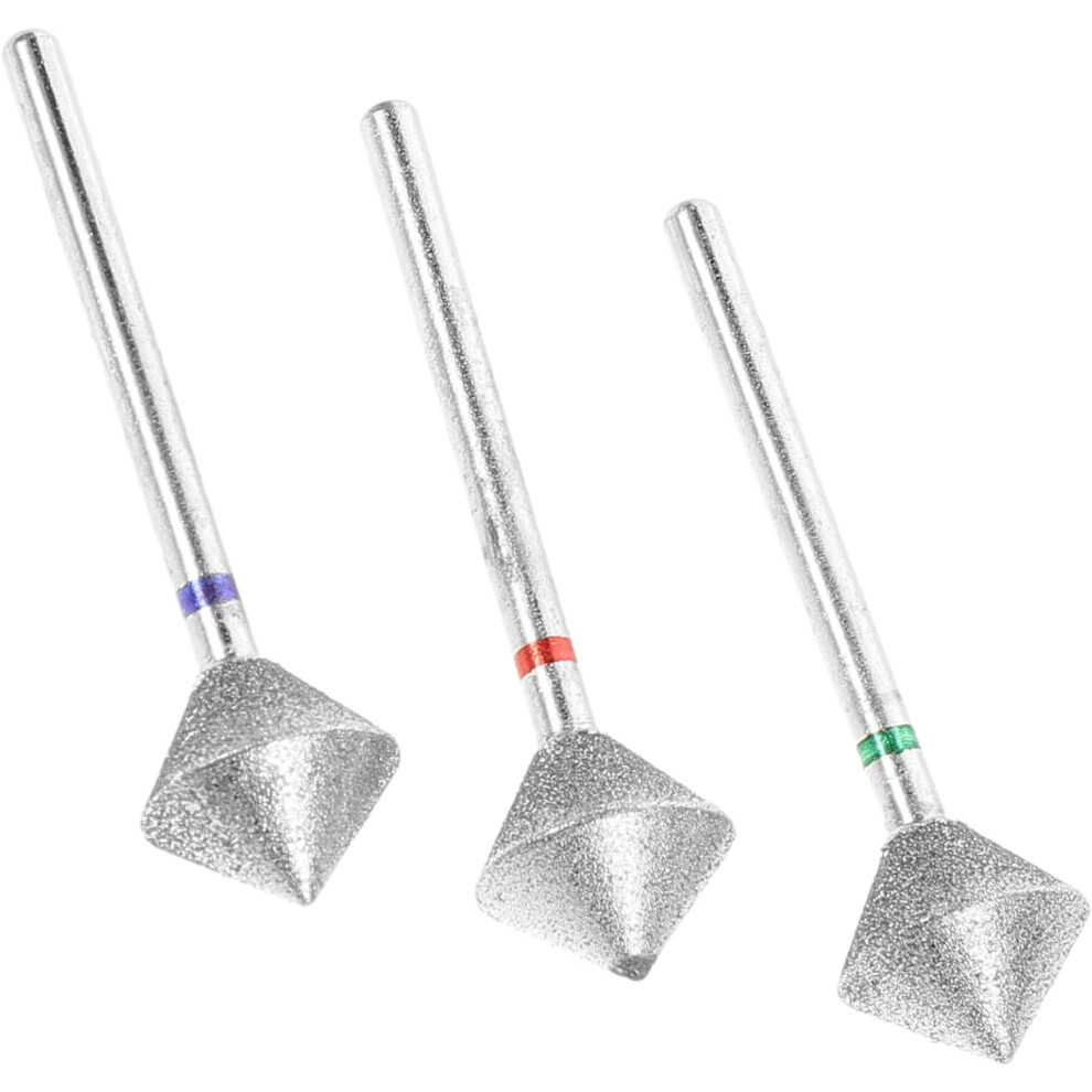 Hkhbjs 3Pcs Nail Drill Bit Set Versatile Acrylics Cuticle Grinding Bits For Nail Care Manicure Sturdy Material For Performance