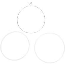 3 stuks nylon balalaika snaren, vervangingsaccessoires met rijke resonantie en zoete klank, wit