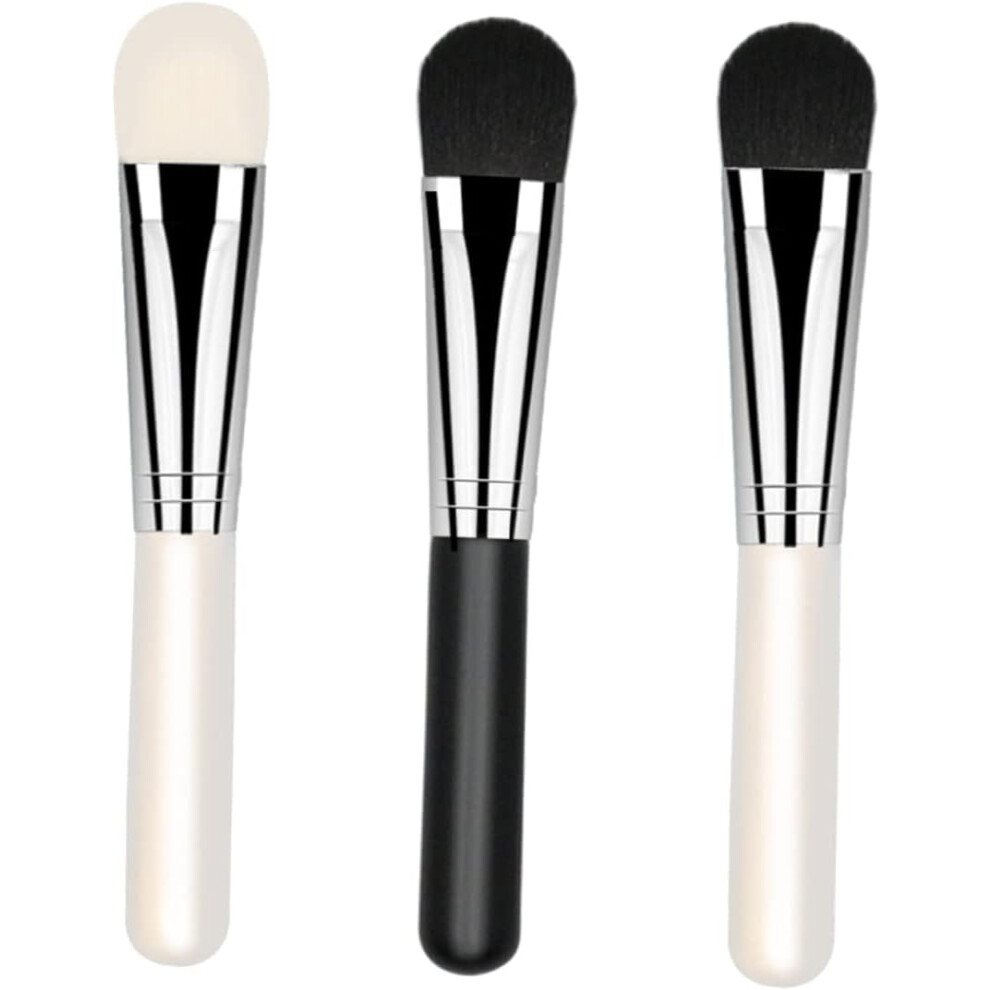 Hkhbjs 3Pcs Facial Mask Brush Wooden Handle Soft Bristle Beauty Mask Applicator Skin Care Use