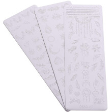 3 buc Festival Nail Art Stamping Plates Set Șabloane Manichiură Unghii DIY Decor Șabloane pentru Salon și Uz Casnic