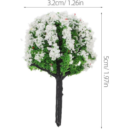 15pcs Miniature Model Trees Landscape Plant Decor Sand Table DIY Model Train Scenery Architecture 1