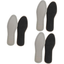 3 Paar atmungsaktive Leder-Einlegesohlen für Schuhe, dämpfende Schuhpolster, schweißabsorbierend und geruchshemmend.
