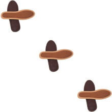 3pairs Bamboo Charcoal Insoles Leather for Walking Shock-absorbing Shoe Pads