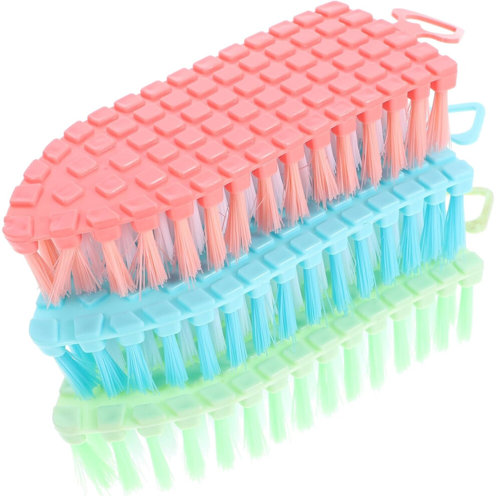 Hkhbjs 3Pcs Matte Cleaning Brush For Nail Nail Cleaning And Shoes Multi-Purpose Scrubber Brush Portable Duster For Manicure Use