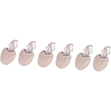3pairs Half Toe Dance Shoes for Ballet Professional Elastic Band Non-slip Breathable Yoga Folk Dance Ballroom Shoes