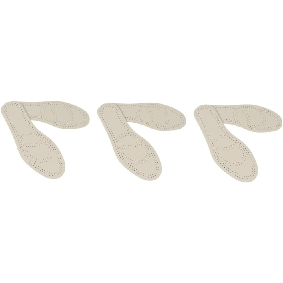 Hkhbjs 3Pairs Leather Insoles Breathable For Shoes Sweat Absorption Damping Shoe Pads Shock-Absorbing Insoles