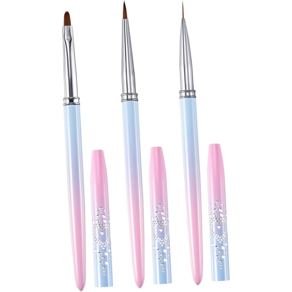 Hkhbjs 3Pcs Nail Art Pens Brush Liner Professional Manicure Tools For Nail Art Diy Accessories