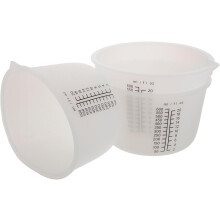 Ensemble de 3 outils pour résine époxy cristalline : gobelets doseurs en silicone pour le mélange de bijoux et de résine (antiadhésifs).
