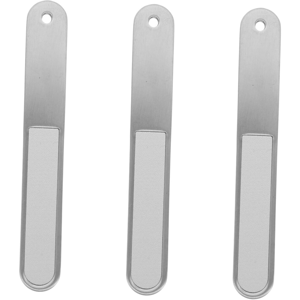 Hkhbjs 3Pcs Stainless Steel Nail File For Women Fine Grit Nail Filers For Home Salon Travel Use
