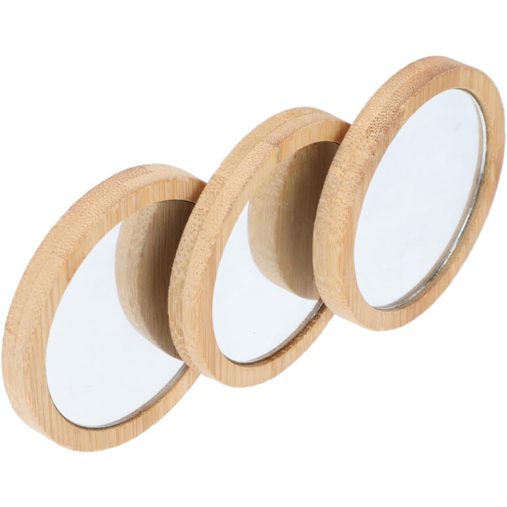 Hkhbjs 3Pcs Portable Makeup Mirror Small And Simple Round Design