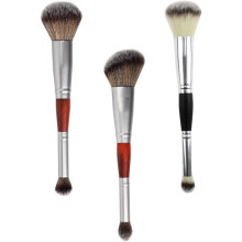 3 brochas de maquillaje de doble punta para aplicar sombras de ojos, brochas de maquillaje femeninas para uso diario, accesorios para sombras de ojos
