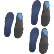 3 Paar Sportschuh-Einlegesohlen, stoßdämpfend und rutschfest für optimalen Komfort bei Plattfüßen