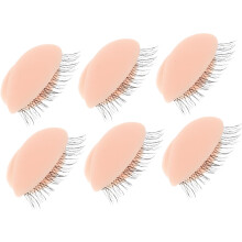 3 Paar Übungsköpfe für Wimpernverlängerungen, Applikator für natürliche Wimpern