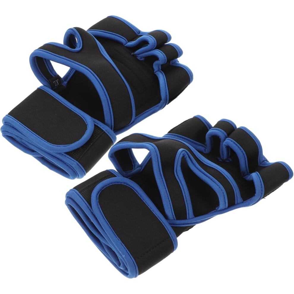 Hkhbjs Blue 3Pairs Sports Wrist Support Gloves For Weightlifting Full Finger Gym Gloves Palm Guards