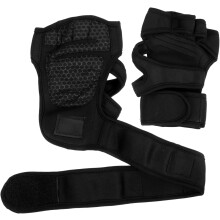 Lot de 3 paires de protège-paumes respirants pour haltérophilie, gants demi-doigts avec support de poignet