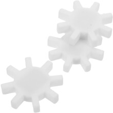 3 Stück PTFE-Magnetrührstäbe, kreuzförmig, Labor-Magnetrührstäbe, weiße Mini-Rührstäbe