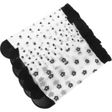 3 Paar Damen-Socken aus transparentem Spitzennetz, dünne Sommersocken