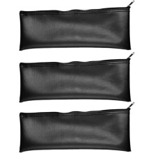 3-teiliges Set: Kabellose Mikrofontaschen aus PU-Leder mit Kordelzug und Reißverschluss, staubdicht, tragbar und ideal für Reisen