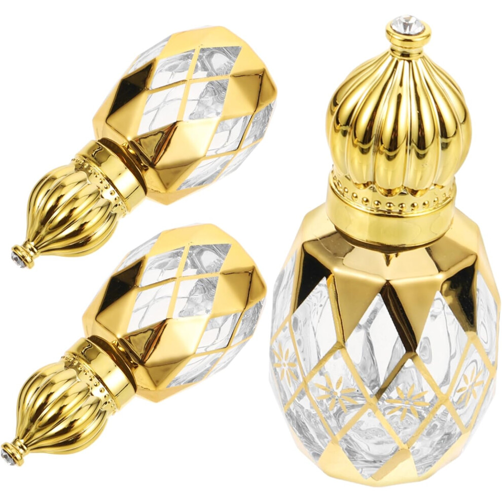 Hkhbjs 3Pcs Dispensing Bottle Perfume Bottles Glass For Travel Portable Roller Function Assorted Style