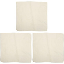 Lot de 3 tapis de cuisson vapeur antiadhésifs en coton beige réutilisables pour panier vapeur