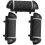 3pcs Electronic Foot File Replacement Rollers Set Black Pedicure Tool Refill Heads 1