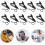 Kit de repuesto de 15 clips metálicos para micrófono de solapa 7