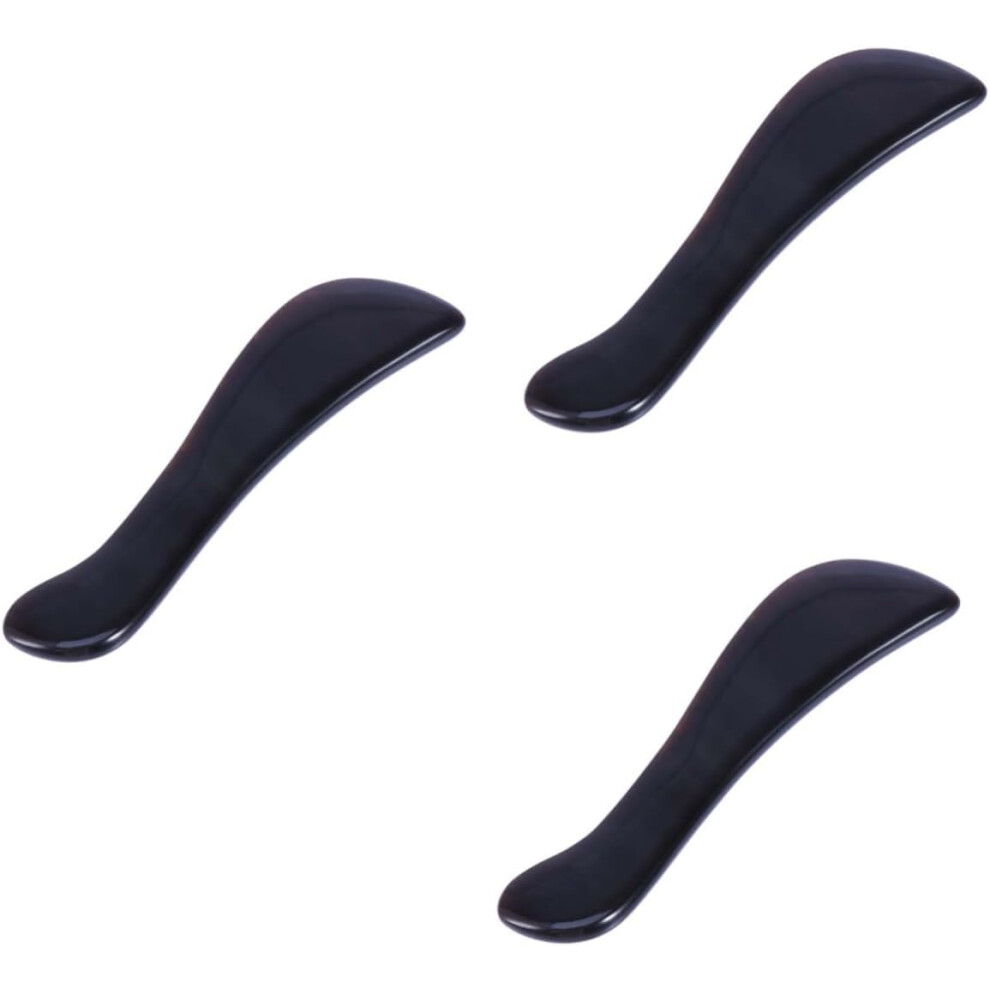 Hkhbjs 3Pcs Facial Massage Board Chinese Traditional Scraping Tool For Acupuncture Therapy Extra Fine Horn