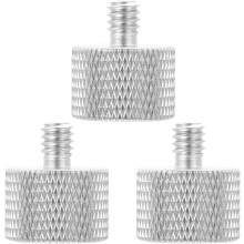 3-teiliges Adapterschrauben-Set für Mikrofonstativ-Zubehör, passend für Mikrofonhalterungen und Stativgewinde-Adapterschrauben