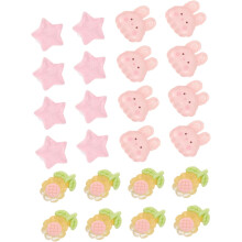3 Sets weiche Silikon-Zehenspreizer für die Pediküre mit Hasen-, Sonnenblumen- und Sternmuster, flexible Zehenspreizer für Nagelkunst