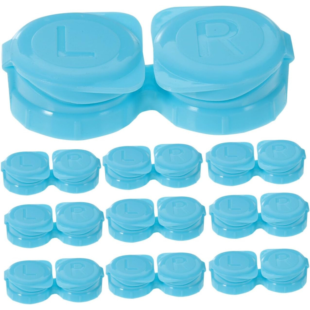 Hkhbjs Blue 30Pcs Lenses Case Holder Storage Box Container For Home And Travel Lens Case Holder For Glasses Contact Lens