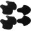 3 Sets Motorcycle Helmet Ear Pads with Windproof Ear Covers and Comfortable Breathability 1