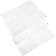 3 Bögen stoßfeste, haftende Blattformen-Aufkleber für Fenster, Blatt-Fensteraufkleber, PVC-Material, realistisches Design