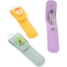 Lot de 3 outils de nettoyage d'oreilles portables et ergonomiques, avec motifs de dessins animés.