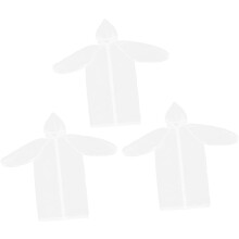 3pcs Hooded Poncho Outdoor Raincoat for Adults Multi Functional Backpack Raincoat for Hiking and Travel in Rainy Days